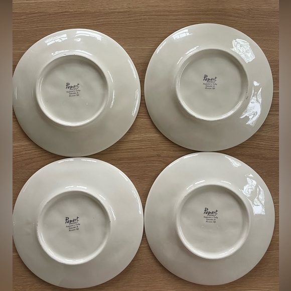 4 Salad Plates - Papart Seramik NEW - Picture 7 of 10